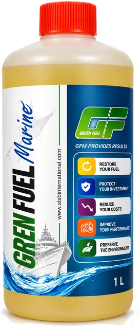 Green Fuel Marine 1 L bottle, front label